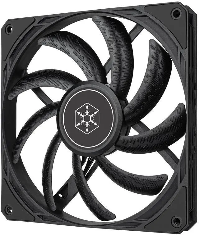 Alt view image 6 of 12 - SilverStone SST-AS140B Air Slimmer 140 Enhanced 140mm slim fan with full-range PWM