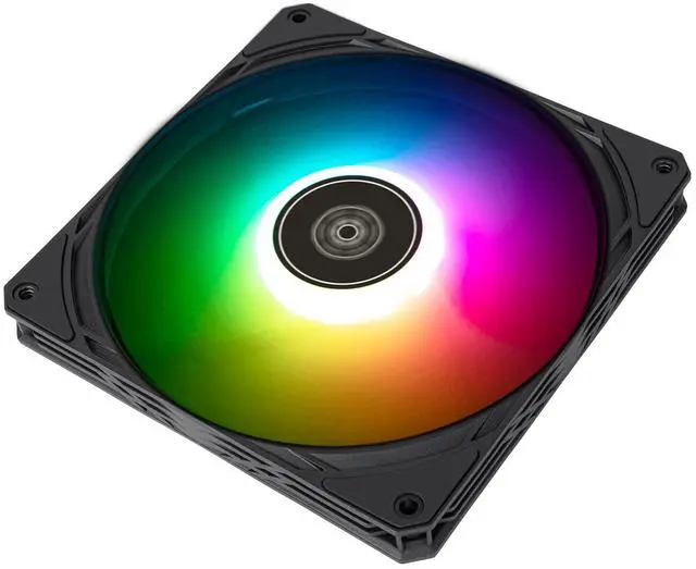 Alt view image 6 of 7 - SilverStone Technology Air Slimmer 140 Enhanced Performance 140mm Slim Fan with Full-Range PWM, ARGB Lighting and Shark Force Technology, (SST-AS140B-ARGB)