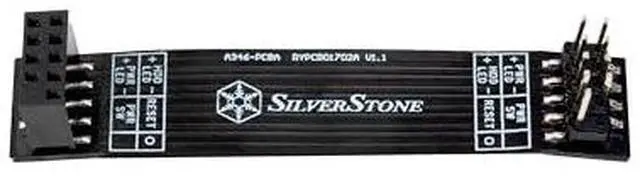 Alt view image 3 of 7 - SilverStone Technology CP15 Low-Profile Front I/O Power Switch Extension, SST-CP15