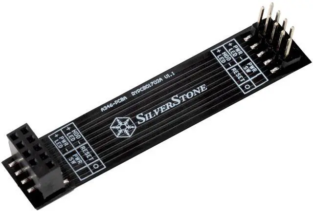 Main image of SilverStone Technology CP15 Low-Profile Front I/O Power Switch Extension, SST-CP15