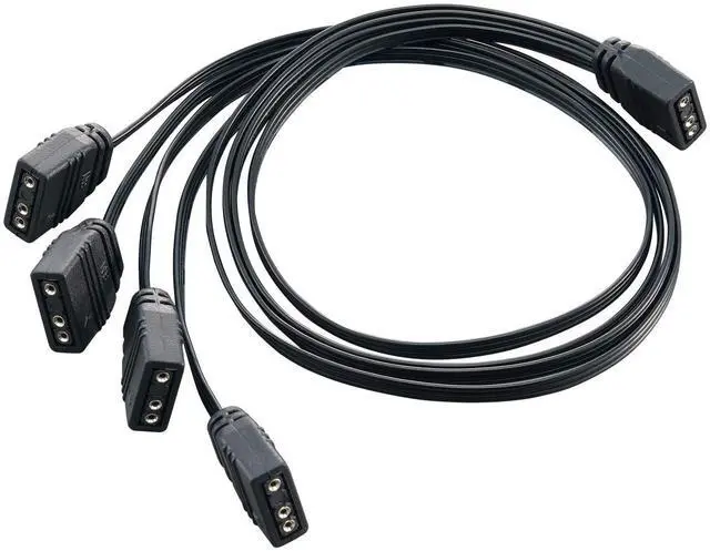 Alt view image 8 of 14 - 1 to 4 ARGB lighting splitter cable, all female connectors, 300mm length