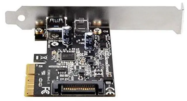 Alt view image 10 of 10 - 2 ports USB 3.1 Gen2 10Gbps Type C and Type A PCI Express card Gen2 x 2 (USB 3.1 A+C)