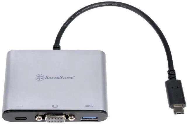 Alt view image 7 of 12 - USB 3.1 Type-C to USB Type-A , Type-C x 1(charging port) and VGA connector adapter