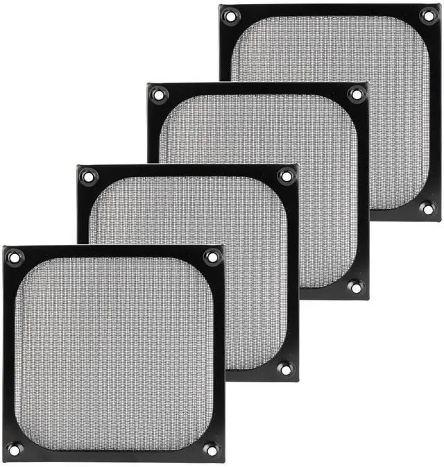 Main image of SilverStone Technology FF126 Pack of Four (4) 120mm All-Stainless Steel Filter kit, SST-FF126B