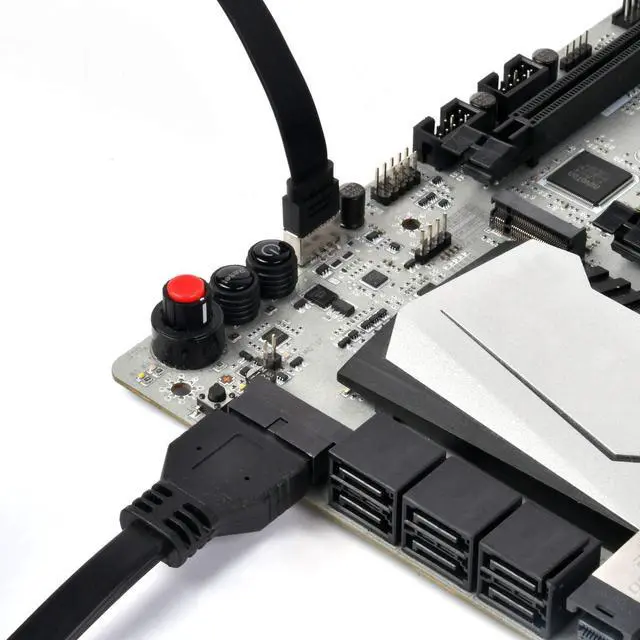 Alt view image 13 of 14 - USB3.0  A type * 1 internal 19Pin 800mm length +USB3.1 Gen2  C Type *1internal 20Pin Key-A 600mm length+ HD Audio 800mm length