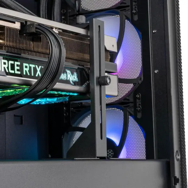 Alt view image 5 of 6 - SilverStone Technology GB01 Adjustable Graphics Card Support Holder - Black, SST-GB01B