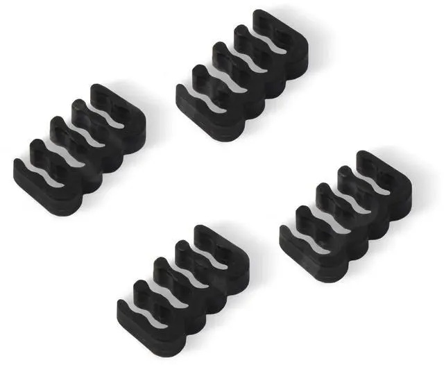 Alt view image 14 of 14 - SST-PP07E-PCIBW,  6+2pin black-white sleeve extension cable, 18AWG, black cable comb x 4