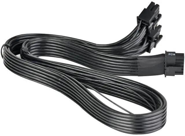 Main image of SilverStone Technology PP15-EPS Dual EPS 8 pin (PSU) to 12+4 pin (GPU) 12V-2x6 PCIe Gen5 Cable for Silverstone 3rd Gen PSUs, SST-PP15-EPS