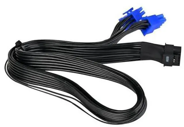 Alt view image 3 of 6 - SilverStone Technology PP15-PCIE Dual PCIe 8pin (PSU) to 12V-2x6 (GPU) PCIe Gen5 Cable for Silverstone 2nd Gen PSUs, SST-PP15-PCIE