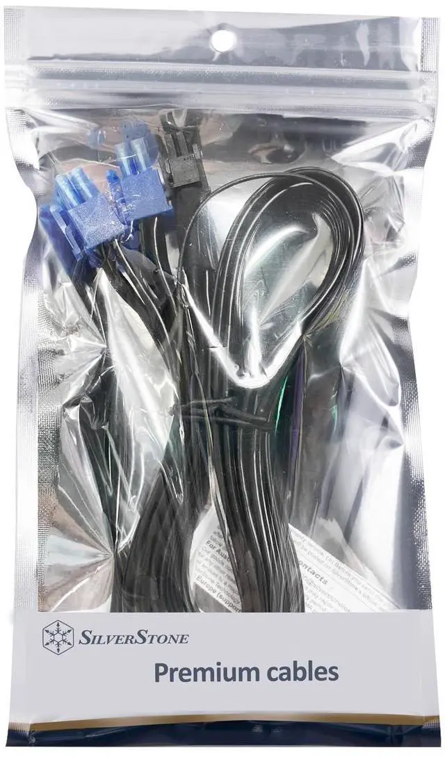 Alt view image 6 of 6 - SilverStone Technology PP15-PCIE Dual PCIe 8pin (PSU) to 12V-2x6 (GPU) PCIe Gen5 Cable for Silverstone 2nd Gen PSUs, SST-PP15-PCIE
