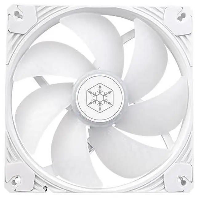Alt view image 2 of 7 - SilverStone Technology Shark Force 140 White Colored ARGB Performance Enhanced 140mm PWM Fan with Addressable RGB (ARGB), SST-SF140W-ARGB