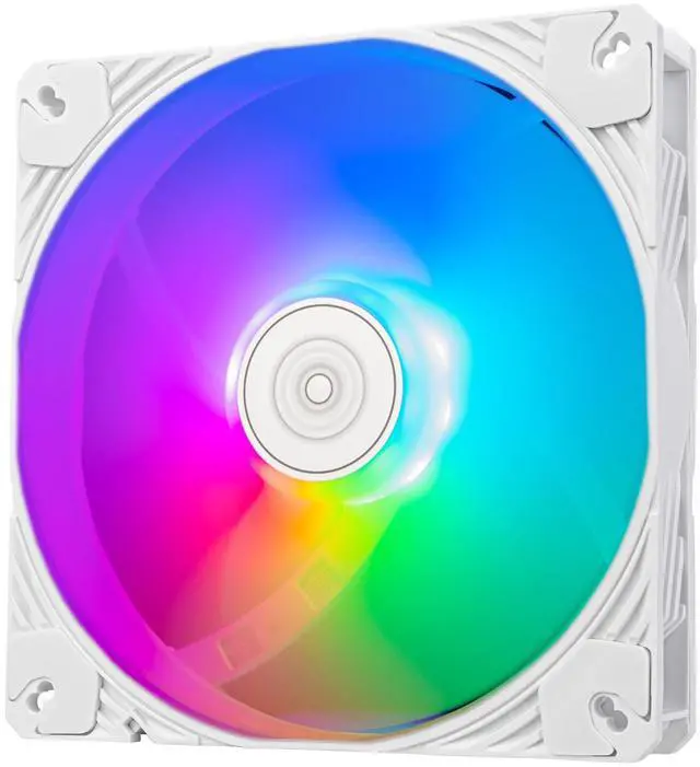 Main image of SilverStone Technology Shark Force 140 White Colored ARGB Performance Enhanced 140mm PWM Fan with Addressable RGB (ARGB), SST-SF140W-ARGB