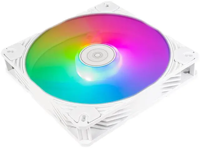 Alt view image 5 of 7 - SilverStone Technology Shark Force 140 White Colored ARGB Performance Enhanced 140mm PWM Fan with Addressable RGB (ARGB), SST-SF140W-ARGB