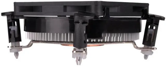 Alt view image 10 of 11 - CPU cooler/ Low Profile Design / Aluminum fin with copper center / Long life sleeve 8010 PWM fan / Only support LGA115X / Push pin / support VT series case