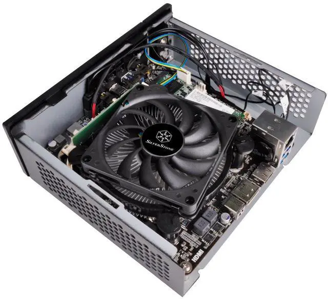 Alt view image 11 of 11 - CPU cooler/ Low Profile Design / Aluminum fin with copper center / Long life sleeve 8010 PWM fan / Only support LGA115X / Push pin / support VT series case