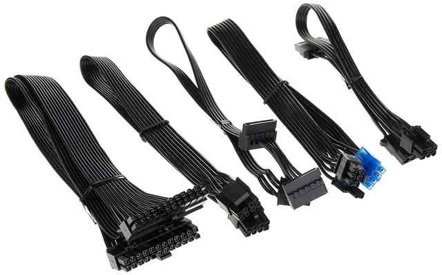 Alt view image 2 of 3 - Technology Flat Flexible Short Cable Set Designed for SilverStone Modular Power Supplies PP05-E