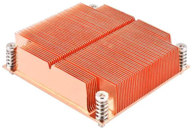Alt view image 3 of 9 - silverstone technology 1u passive cooling 26mm tall copper server cpu cooler lga 2011/2066 sstxe012011 cooling sstxe012011