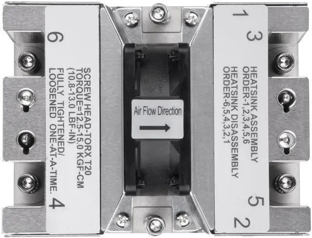Alt view image 6 of 8 - SilverStone XE02-SP5 2U Small Form Factor Server / Workstation CPU Cooler for AMD SP5 Sockets