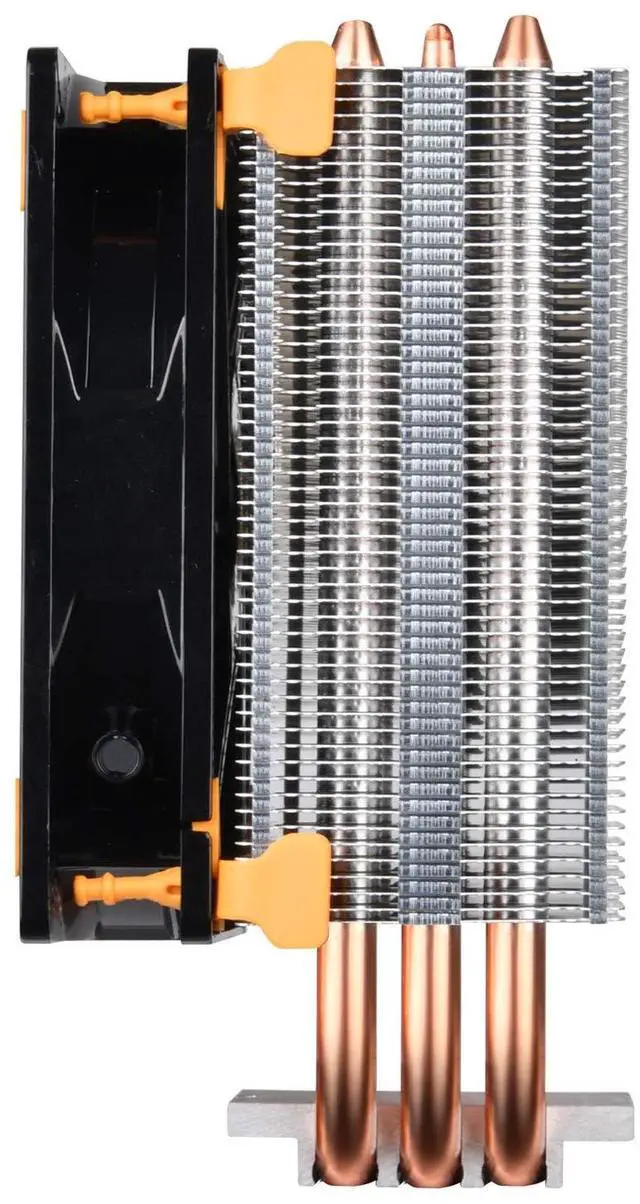 Alt view image 12 of 14 - 8mmx3 heat pipe/Black 12025 fan/ 160mm high/support Intel&AM4