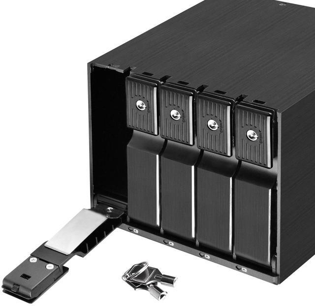 Alt view image 4 of 9 - SilverStone FS305B-12G Three 5.25" device bay to five 3.5" SAS-12G / SATA-6Gbit/s Trayless Hot-Swap Cage