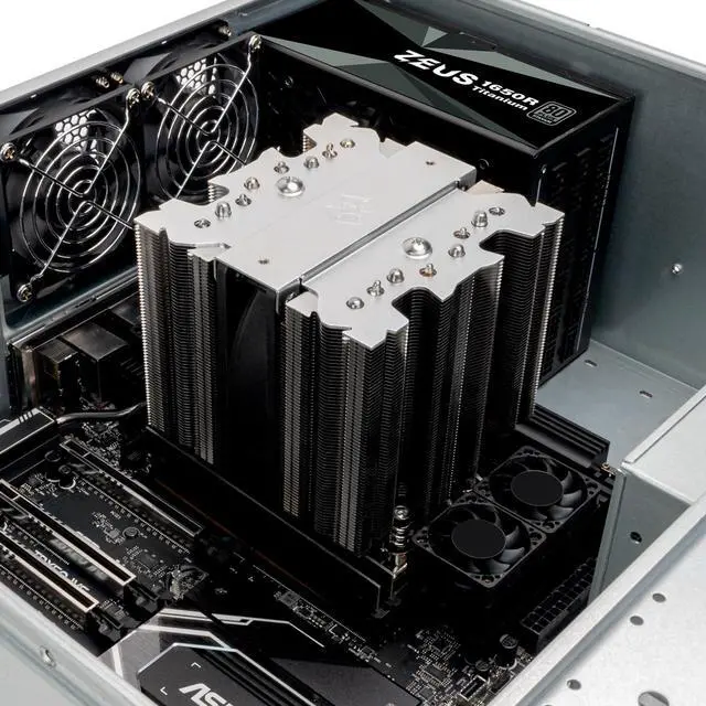 Alt view image 5 of 7 - SilverStone Technology XED120 WS 4U Industrial-Grade 450W TDP CPU Cooler, SST-XED120S-WS