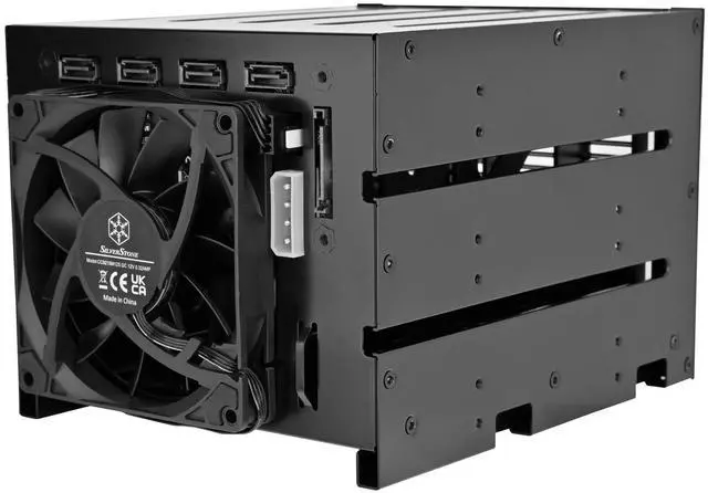 Alt view image 6 of 7 - Silverstone Technology FS304-V Three 5.25" Device Bay to Four 3.5" SAS 12G / SATA 6Gbit/s Hot-Swap Cage