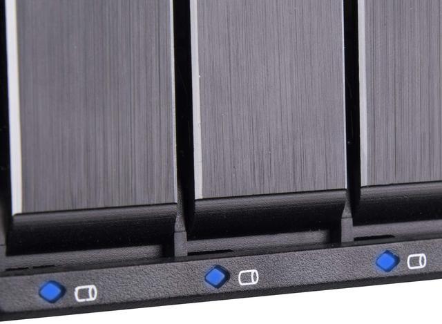 Alt view image 9 of 9 - SilverStone FS305B-12G Three 5.25" device bay to five 3.5" SAS-12G / SATA-6Gbit/s Trayless Hot-Swap Cage