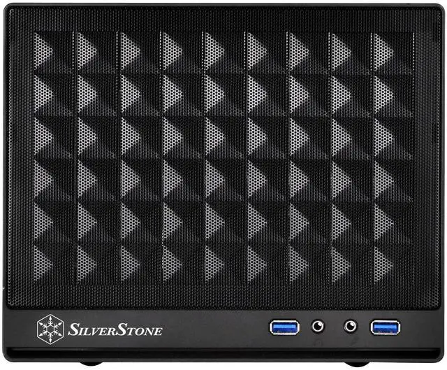Alt view image 4 of 8 - SilverStone Technology Ultra Compact Mini-ITX Computer Case with Mesh Front Panel Black (SST-SG13B-USA)