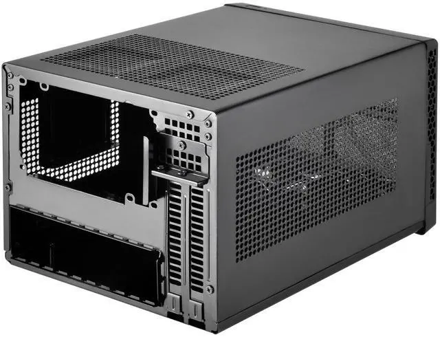 Alt view image 6 of 8 - SilverStone Technology Ultra Compact Mini-ITX Computer Case with Mesh Front Panel Black (SST-SG13B-USA)