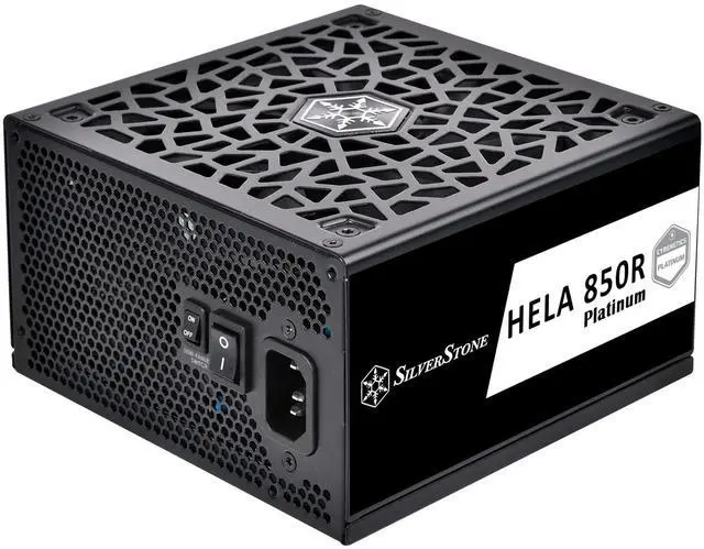 Main image of SilverStone Technology HELA 850R Platinum 850W PCIe Gen 5 / ATX 3.1 Power Supply with A+ Noise Rating (18dBA Average), SST-HA850R-PM (Made in Vietnam)