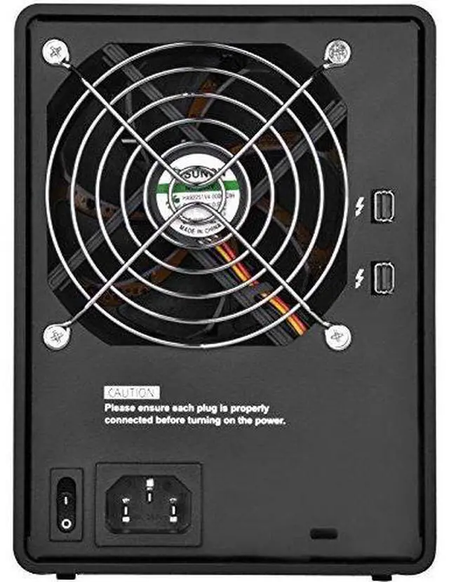 Alt view image 6 of 9 - Silverstone 4-Bay 2.5"/3.5" HDD/SSD RAID enclosure with Thunderbolt 2