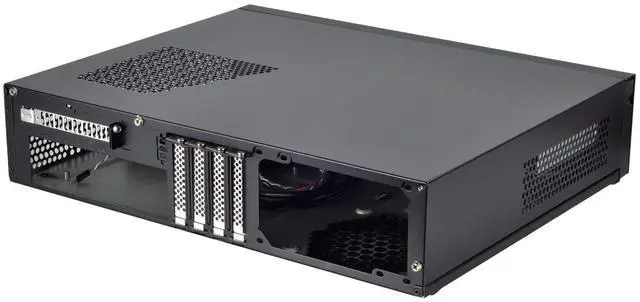 Alt view image 6 of 8 - silverstone technology tek aluminum front door/steel body micro atx media center/htpc case ml04busa