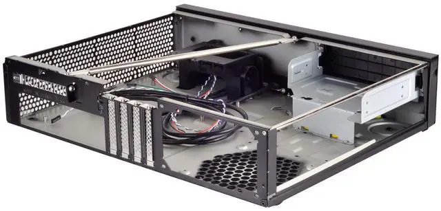 Alt view image 5 of 8 - silverstone technology tek aluminum front door/steel body micro atx media center/htpc case ml04busa