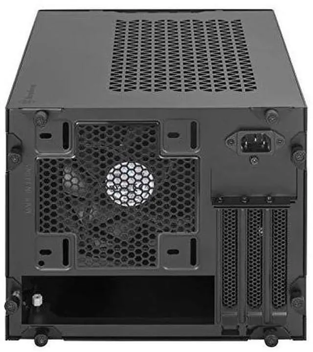 Alt view image 9 of 12 - Black, Aluminum outer shell, steel body, Small form factor chassis with 23.5,32.5"drive bay, support mini-ITX/Mini DTX motherboard , 2USB 3.0 Type A, 1USB3.1 Gen 2 Type C, 112025 PWM Fan
