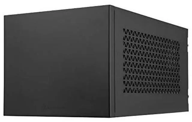 Alt view image 8 of 12 - Black, Aluminum outer shell, steel body, Small form factor chassis with 23.5,32.5"drive bay, support mini-ITX/Mini DTX motherboard , 2USB 3.0 Type A, 1USB3.1 Gen 2 Type C, 112025 PWM Fan