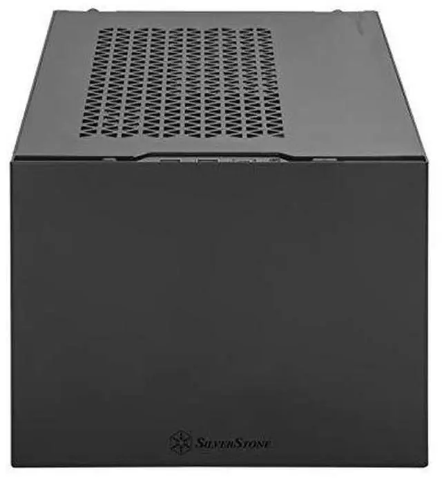 Alt view image 7 of 12 - Black, Aluminum outer shell, steel body, Small form factor chassis with 23.5,32.5"drive bay, support mini-ITX/Mini DTX motherboard , 2USB 3.0 Type A, 1USB3.1 Gen 2 Type C, 112025 PWM Fan
