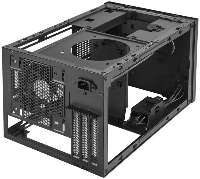 Alt view image 12 of 12 - Black, Aluminum outer shell, steel body, Small form factor chassis with 23.5,32.5"drive bay, support mini-ITX/Mini DTX motherboard , 2USB 3.0 Type A, 1USB3.1 Gen 2 Type C, 112025 PWM Fan