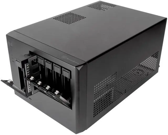 Alt view image 8 of 10 - SilverStone Technology CS351 5-Bay SAS-12G / SATA-6G hot-swappable high Performance NAS Chassis, SST-CS351