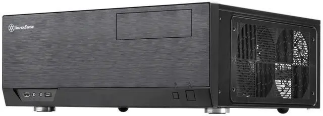 Alt view image 7 of 13 - SilverStone GD09B-C Ideal compact ATX HTPC case with USB Type-C port