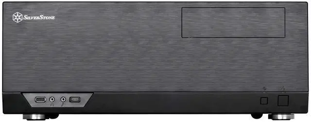 Alt view image 8 of 13 - SilverStone GD09B-C Ideal compact ATX HTPC case with USB Type-C port