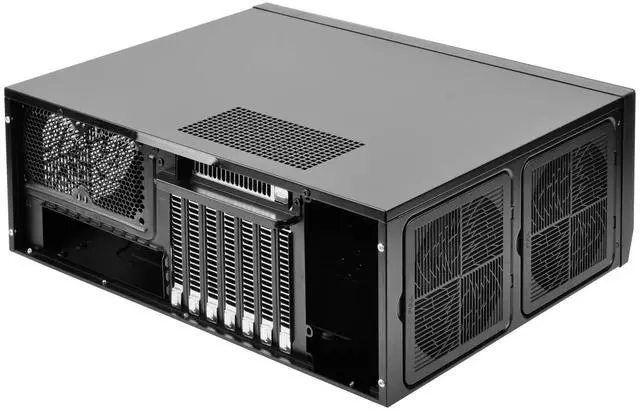 Alt view image 9 of 13 - SilverStone GD09B-C Ideal compact ATX HTPC case with USB Type-C port