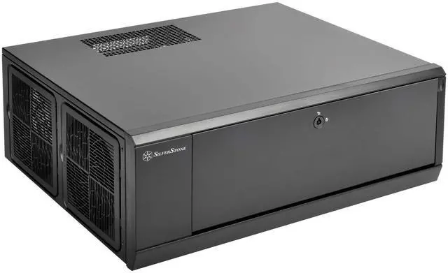 Main image of SilverStone Technology SST-GD10B-USA Home Theater Computer Case (HTPC) with Lockable Front Panel for ATX/Micro-ATX Motherboards GD10B-USA