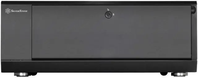 Alt view image 4 of 7 - SilverStone Technology SST-GD10B-USA Home Theater Computer Case (HTPC) with Lockable Front Panel for ATX/Micro-ATX Motherboards GD10B-USA