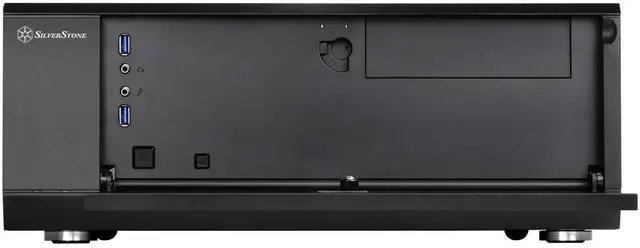 Alt view image 5 of 7 - SilverStone Technology SST-GD10B-USA Home Theater Computer Case (HTPC) with Lockable Front Panel for ATX/Micro-ATX Motherboards GD10B-USA