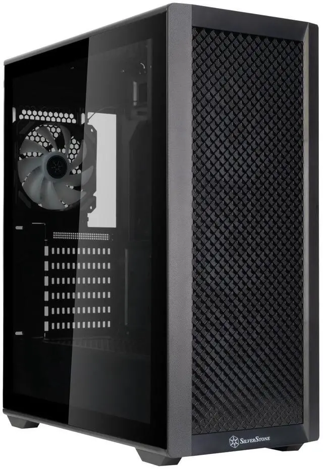 Alt view image 5 of 7 - SilverStone Technology FARA 515XR Black Compact ATX Mid-Tower Chassis with Dual Radiator Support and Stunning Rainbow Lighting