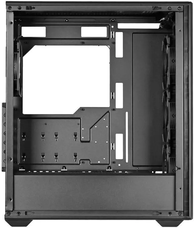 Alt view image 6 of 7 - SilverStone Technology FARA 515XR Black Compact ATX Mid-Tower Chassis with Dual Radiator Support and Stunning Rainbow Lighting