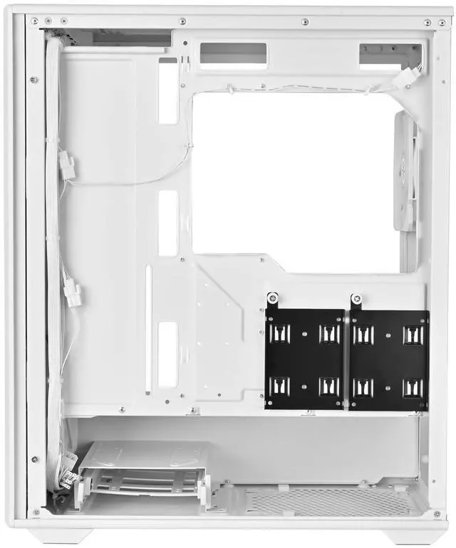 Alt view image 7 of 7 - SilverStone Technology FARA 515XR White Compact ATX Tower Chassis with Four Included Rainbow Fans, SST-FA515XR-WG