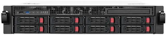 Alt view image 10 of 15 - SilverStone RM21-308 SST-RM21-308 White High Performance Storage Server Chassis