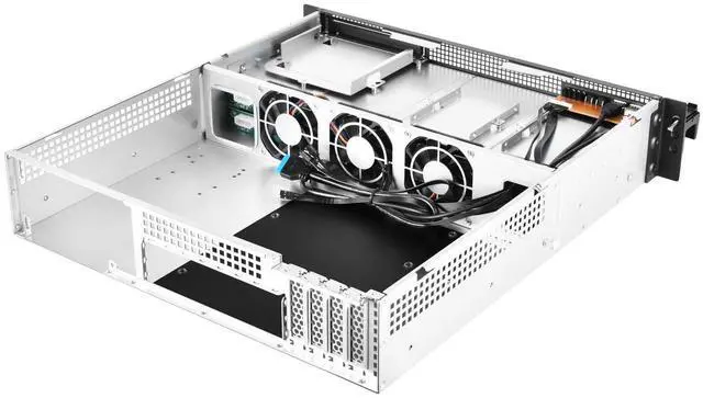 Alt view image 13 of 15 - SilverStone RM21-308 SST-RM21-308 White High Performance Storage Server Chassis