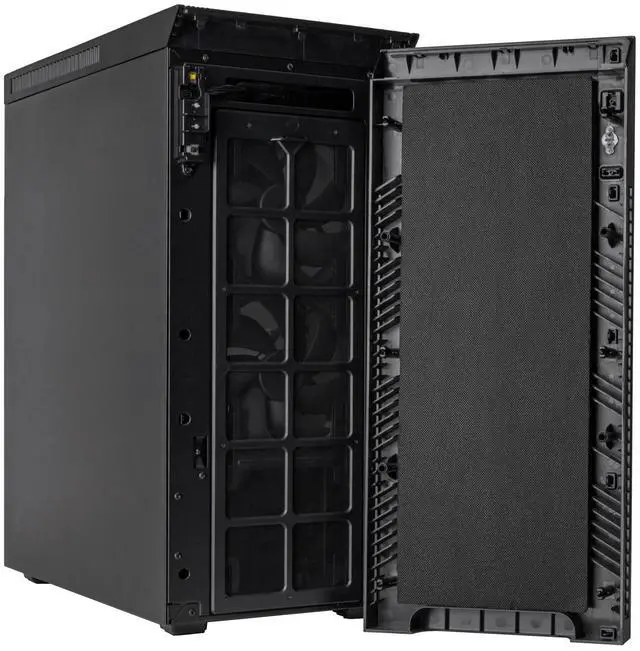Alt view image 6 of 8 - SilverStone Technology KL07E ATX Tower Chassis with Sound-dampened Panels, SST-KL07B-E